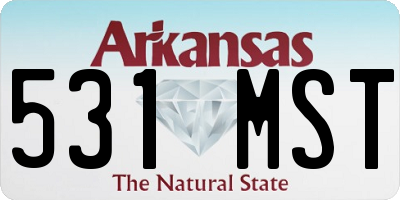 AR license plate 531MST