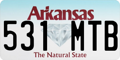 AR license plate 531MTB