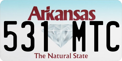 AR license plate 531MTC