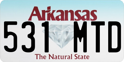 AR license plate 531MTD
