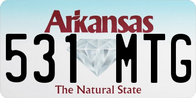 AR license plate 531MTG