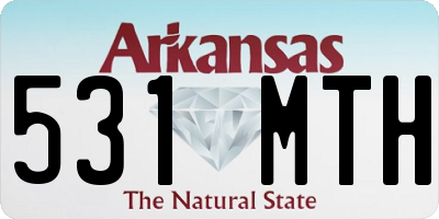 AR license plate 531MTH