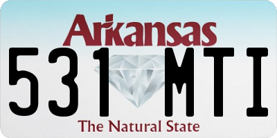 AR license plate 531MTI