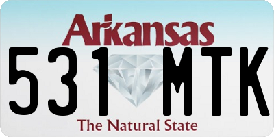 AR license plate 531MTK