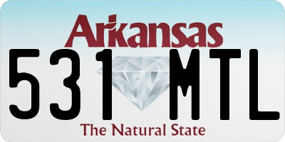 AR license plate 531MTL