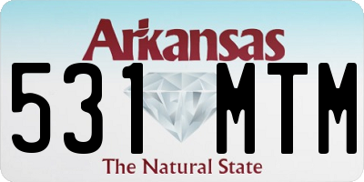 AR license plate 531MTM