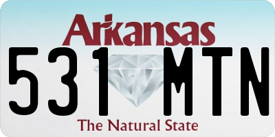 AR license plate 531MTN