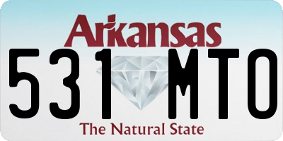 AR license plate 531MTO