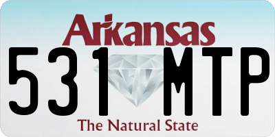 AR license plate 531MTP