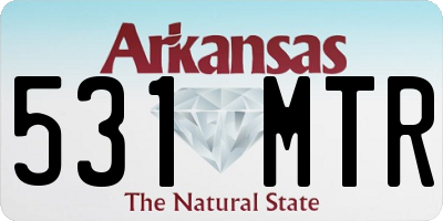 AR license plate 531MTR