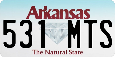 AR license plate 531MTS