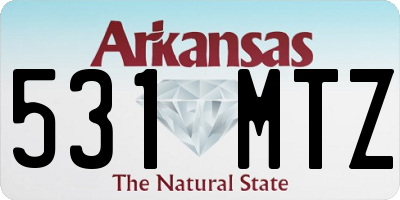 AR license plate 531MTZ