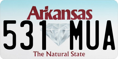 AR license plate 531MUA