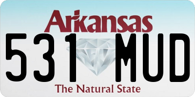 AR license plate 531MUD