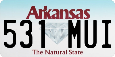 AR license plate 531MUI