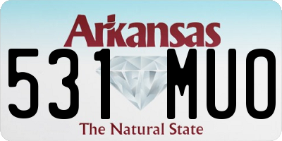 AR license plate 531MUO