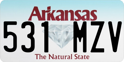 AR license plate 531MZV