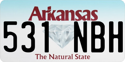 AR license plate 531NBH