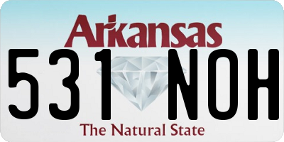 AR license plate 531NOH
