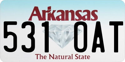 AR license plate 531OAT