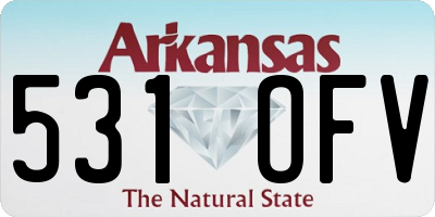 AR license plate 531OFV