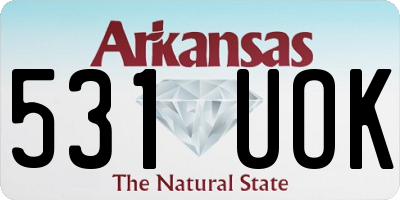 AR license plate 531UOK