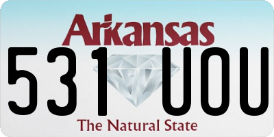 AR license plate 531UOU