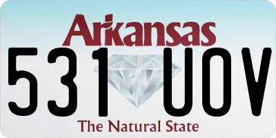 AR license plate 531UOV