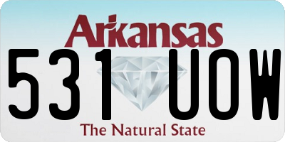 AR license plate 531UOW