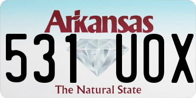 AR license plate 531UOX