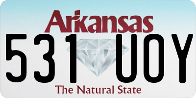 AR license plate 531UOY