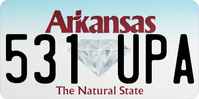 AR license plate 531UPA