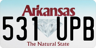 AR license plate 531UPB