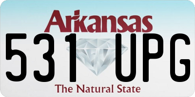 AR license plate 531UPG