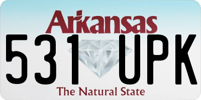 AR license plate 531UPK