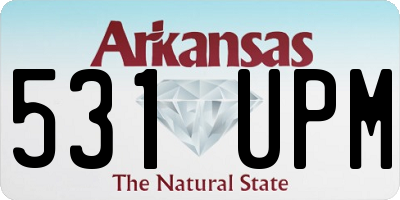 AR license plate 531UPM