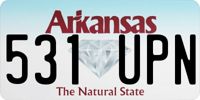 AR license plate 531UPN