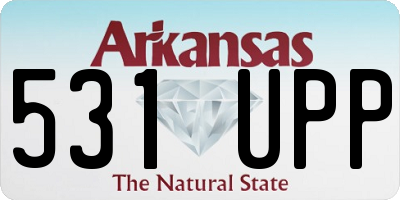 AR license plate 531UPP