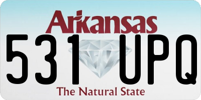 AR license plate 531UPQ