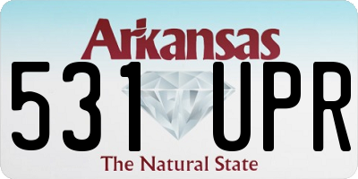 AR license plate 531UPR