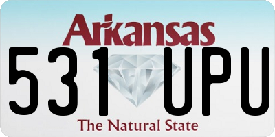 AR license plate 531UPU