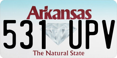 AR license plate 531UPV