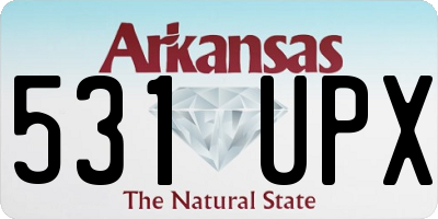 AR license plate 531UPX