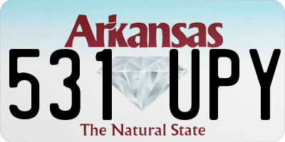AR license plate 531UPY