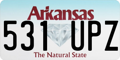 AR license plate 531UPZ