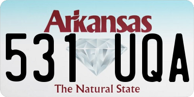 AR license plate 531UQA
