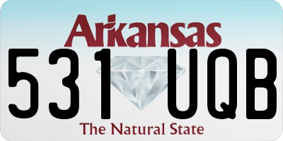 AR license plate 531UQB