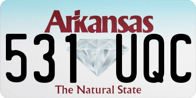 AR license plate 531UQC