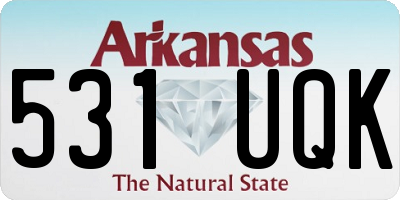 AR license plate 531UQK