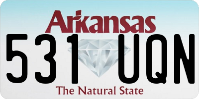 AR license plate 531UQN
